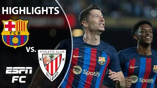 Barcelona vs Athletic Club  LaLiga Highlights  ESPN FC [upl. by Yahska730]