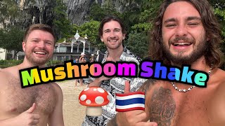 CRAZY Mushroom Shake in Krabi Thailand [upl. by Esac]