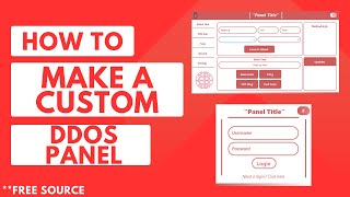 HOW TO MAKE A DDOS PANEL FREE PANEL SOURCE [upl. by Atnas]