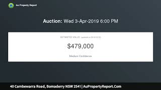 40 Cambewarra Road Bomaderry NSW 2541  AuPropertyReportCom [upl. by Jo-Ann]