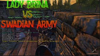 Mount amp Blade  Siege Defense  Lady Brina vs Swadian Army [upl. by Riamu]