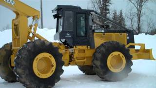 JD 648GIII SKIDDER  RUNNING [upl. by Michelina]