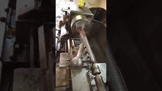 MS pipe threadingmachining work [upl. by Suoirad]