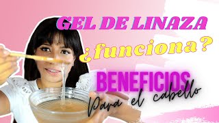 Gel de linaza funcionaBeneficios del gel de linaza para el cabello [upl. by Ahsetal74]