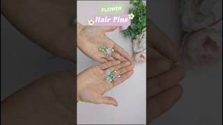 How to Make Flower Hair Pins diy hair handmade hairaccessories flowers hairpins craft [upl. by Ztnaj999]