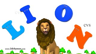 Learn Spelling  ABC Songs for Children  Alphabet Songs  3D Animation ABC Nursery Rhymes 4 [upl. by Retluoc]