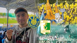 LEIPZIGER STADTDERBY🔥🧨 1FC LOKOMOTIVE LEIPZIG vs BSG CHEMIE LEIPZIG  Stadionvlog [upl. by Suivatra]