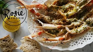 Grilled Langoustines with Garlic amp Parsley Butter  Rosie Foodie [upl. by Aluk]