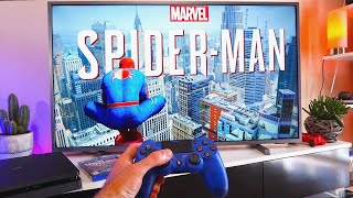 SpiderMan PS4 POV Gameplay Unboxing Test Marvels Spider Man [upl. by Ynnelg]