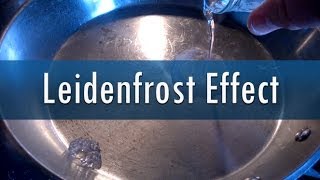 Leidenfrost Effect  Hot pan  Water [upl. by Atolrac]