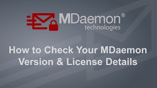 How to Look up your MDaemon Email Server Registration Information [upl. by Elok]