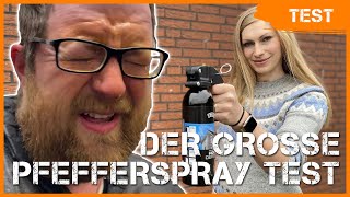 Der große PfeffersprayTest alle Größen Sprühtest und Wirkung ⚠️ [upl. by Nauqan]