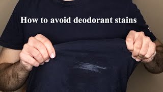 HOW TO AVOID GETTING THE DEODORANT STAINS ON YOUR SHIRT [upl. by Suehtomit]