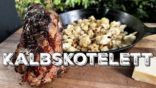 KALBSKOTELETTE mit gebratenem Blumenkohl [upl. by Orlina]