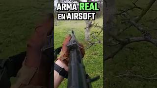 Jugador usa ARMA REAL en Airsoft💀 [upl. by Ykcir]