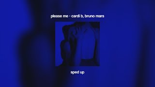 please me  cardi b bruno mars sped up [upl. by Ahrendt]