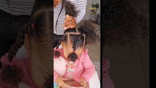 Super cute rubber band hairstyle idea for little girls Easter hairstyle idea [upl. by Aikat]