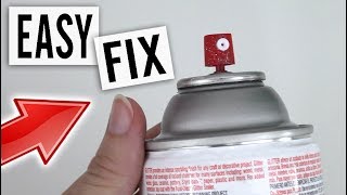 How to Unclog a Clogged Spray Paint Can  Easy DIY Fix [upl. by Llecrad]