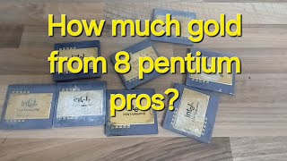 Gold recovery from pentium pro ceramic CPUs [upl. by Vezza851]