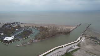 Low Water Levels at the Port Clinton Beach 112924 [upl. by Etnuahs]