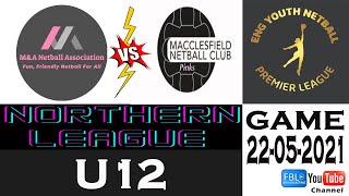 MampA vs Macclesfield 220521 ENG YNPL 2021 R4 U12 Northern Netball League [upl. by Eladroc]