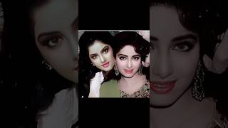 90s Evergreen Beauty  Divya Bharti pics With Other Bollywood actress ytshorts [upl. by Sedruol]