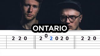 Novo Amor amp Ed Tullett  Ontario Easy Guitar Tabs Tutorial [upl. by Eednarb]