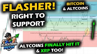 QUICK LIQUIDATION Finally Happens for Bitcoin Price Chart amp Altcoin Market XRP FINALLY HITS SUPPORT [upl. by Aramo925]