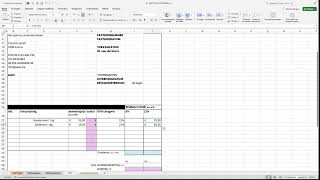 Meester FACTUUR E02 Factuur berekenen in excel [upl. by Kordula276]