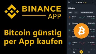 Binance App Tutorial ✅ Bitcoin amp Kryptowährung kaufen per App 01 Gebühr — Deutsche Erklärung [upl. by Attennot]