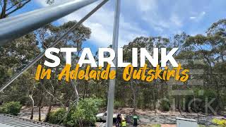 Starlink Installation in the Adelaide Outskirts Teringie  Avoiding Obstructions [upl. by Ysiad879]