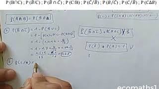 Probabilités S2  correction exo 1 serie 1  économie amp gestion [upl. by Shanna]