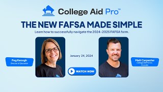 FAFSA Made Simple Successfully Navigate the New FAFSA 12424 [upl. by Adlay]