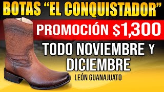 BOTAS EXÓTICAS EL CONQUISTADOR EN LEON GUANAJUATO boots leather exotic mayoreo Leon promocion [upl. by Anayra399]