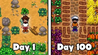 I Played 100 Days of Stardew Valley [upl. by Janelle571]