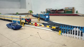 Indian Railway Level Crossing Model🚂🚧For Railking🚂 and Centy toy train🚝  Handmade level crossing [upl. by Issirk457]