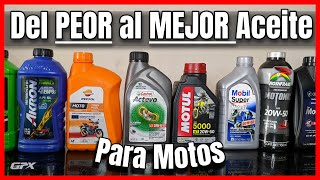 Del PEOR al MEJOR Aceite para tu Moto Lo que Nadie te dice  Los Mejores Aceites de Motos [upl. by Stutman]