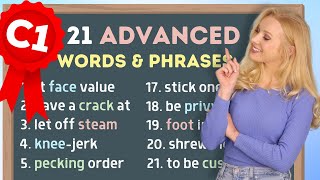 21 Advanced Phrases C1 to Build Your Vocabulary  Advanced English [upl. by Einon]