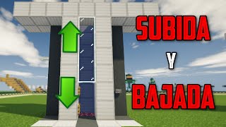 Minecraft Tutorial ELEVADOR SUBIDA Y BAJADA 💥 ASCENSOR INTELIGENTE [upl. by Artsa362]