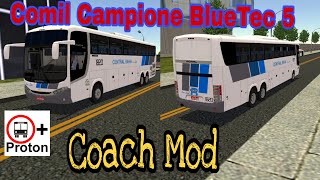 Proton Bus Simulator mod  Coach Bus Mod Comil Campione 2011 365 MB O500RSD BlueTec 5 [upl. by Nosro]