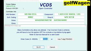 VCDS cruise control system activation  deactivation CCS [upl. by Wilone]