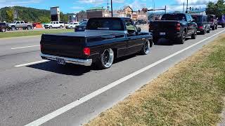 Nice Squarebody Cruisin the strip 2024 Fall Rod Run [upl. by Ettenwahs]