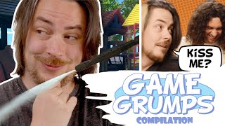 Kisses Dads and Kissing Your Dad  Game Grumps Compilation [upl. by Dnomsaj]