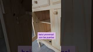 Baiut provenzal de madera con puertas vidrio 120 cm [upl. by Vernen]