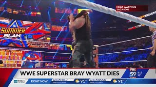 WWE wrestler Bray Wyatt dies at 36 [upl. by Airdua]