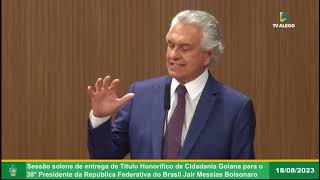 Ronaldo CAIADO faz sérios comentários sobre BOLSONARO dessa vez ele tem RAZÃO [upl. by Iasi939]