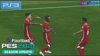 QUE JOGO INCRÍVEL PES 2021 DE PS3  GAMEPLAY [upl. by Yna893]