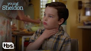 Young Sheldon Sheldon Chokes on a Sausage Season 1 Episode 4 Clip  TBS [upl. by Curley]