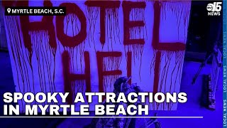 Hotel Hell New Haunted House in Myrtle Beach [upl. by Hannis]