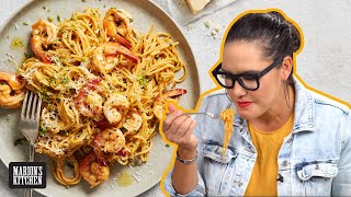 The easy pasta dinner thatll make you feel fancy  Shrimp Scampi Spaghetti  Marions Kitchen [upl. by Ahterod]